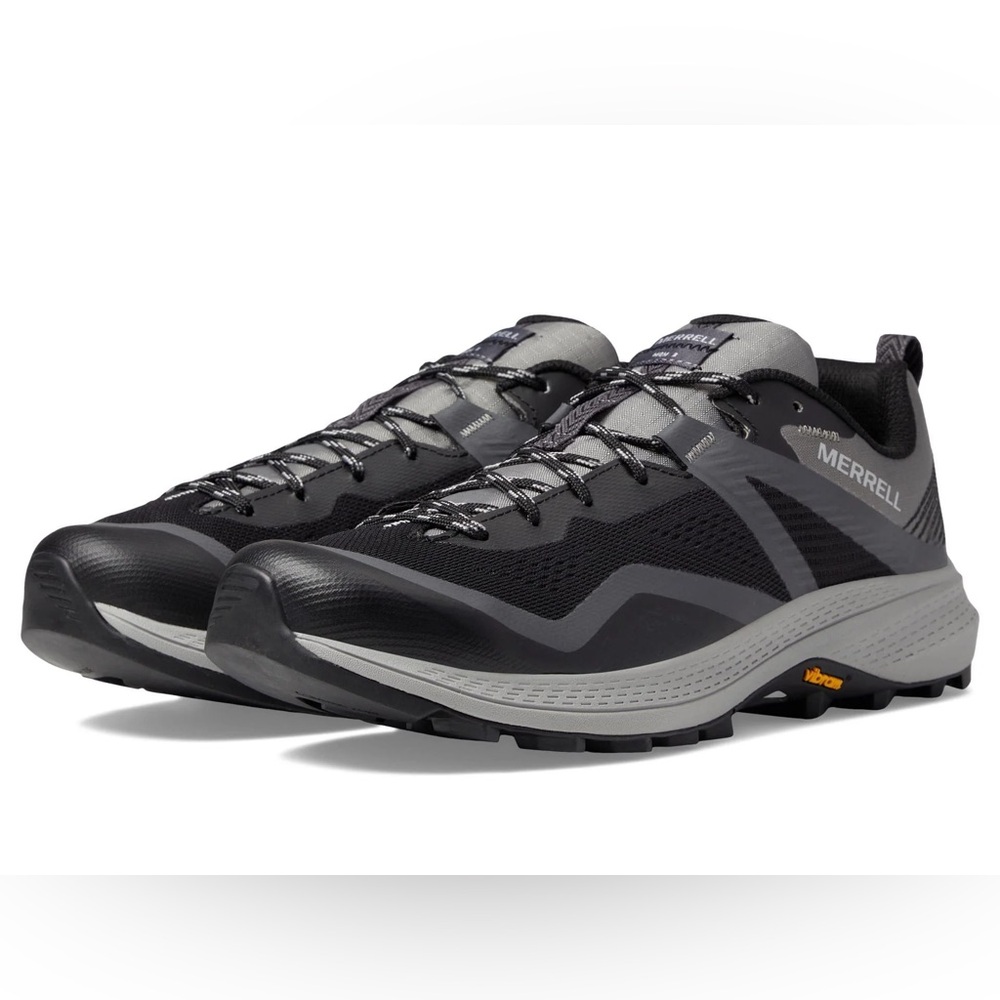 NEW MERRELL mqm flex 2 hiking sneakers in black/granite B35